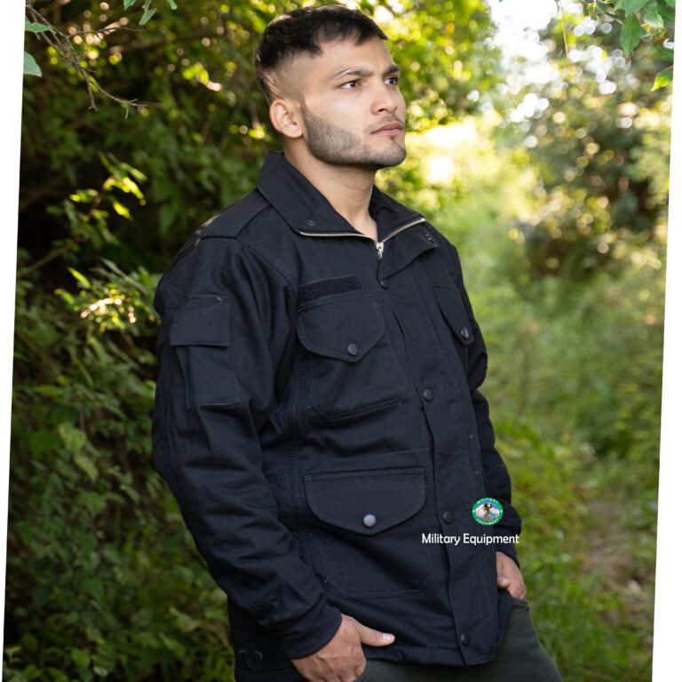 Military Equipment Full Zippered 100% Cotton Fleece Lining Mid – Parka Jacket Coat