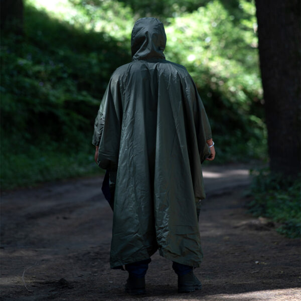 Multi Purpose Rain Poncho Convertibility as Bivouac – Single Layered