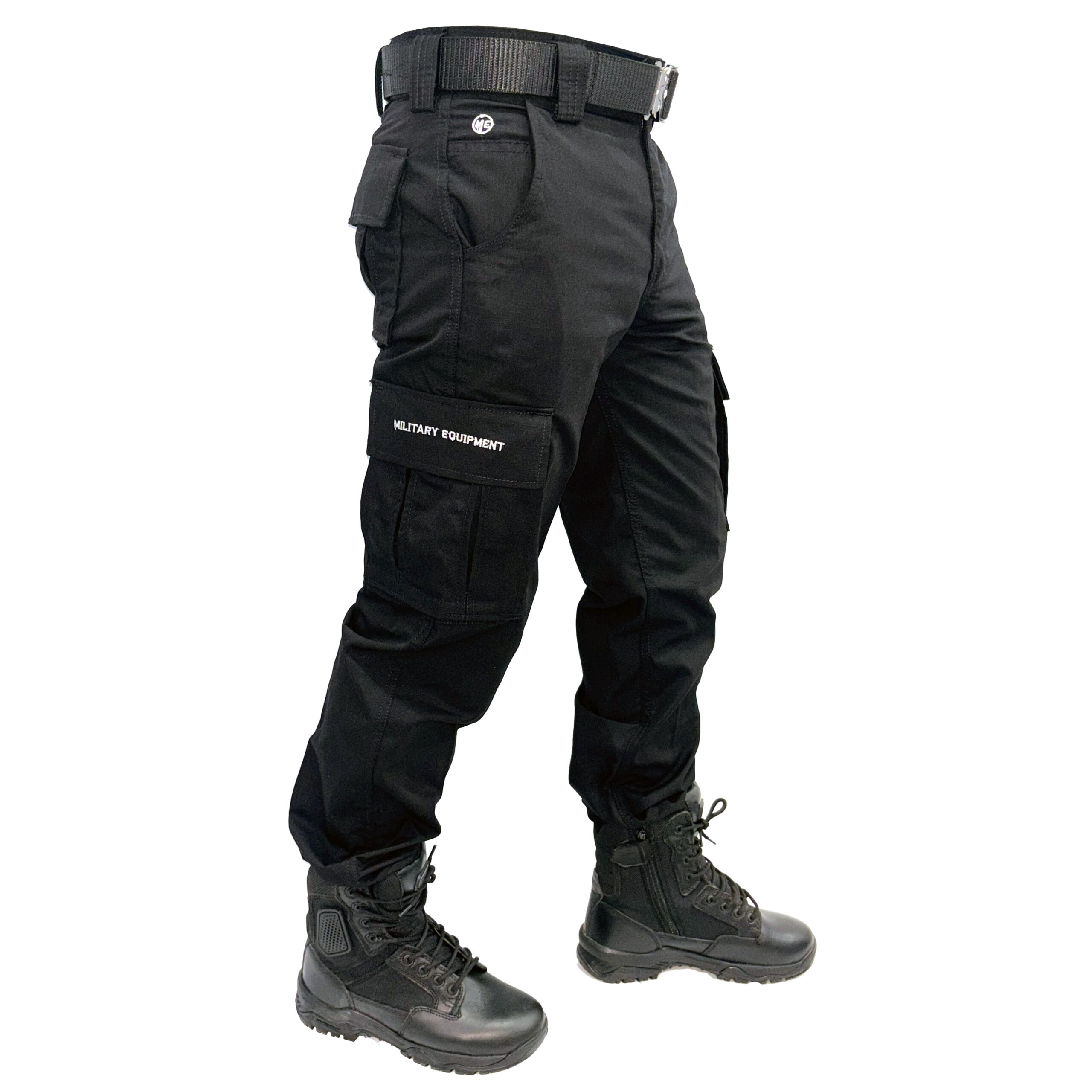 Trouser 6 Pocket Without Patch Elastic Bottom : Black