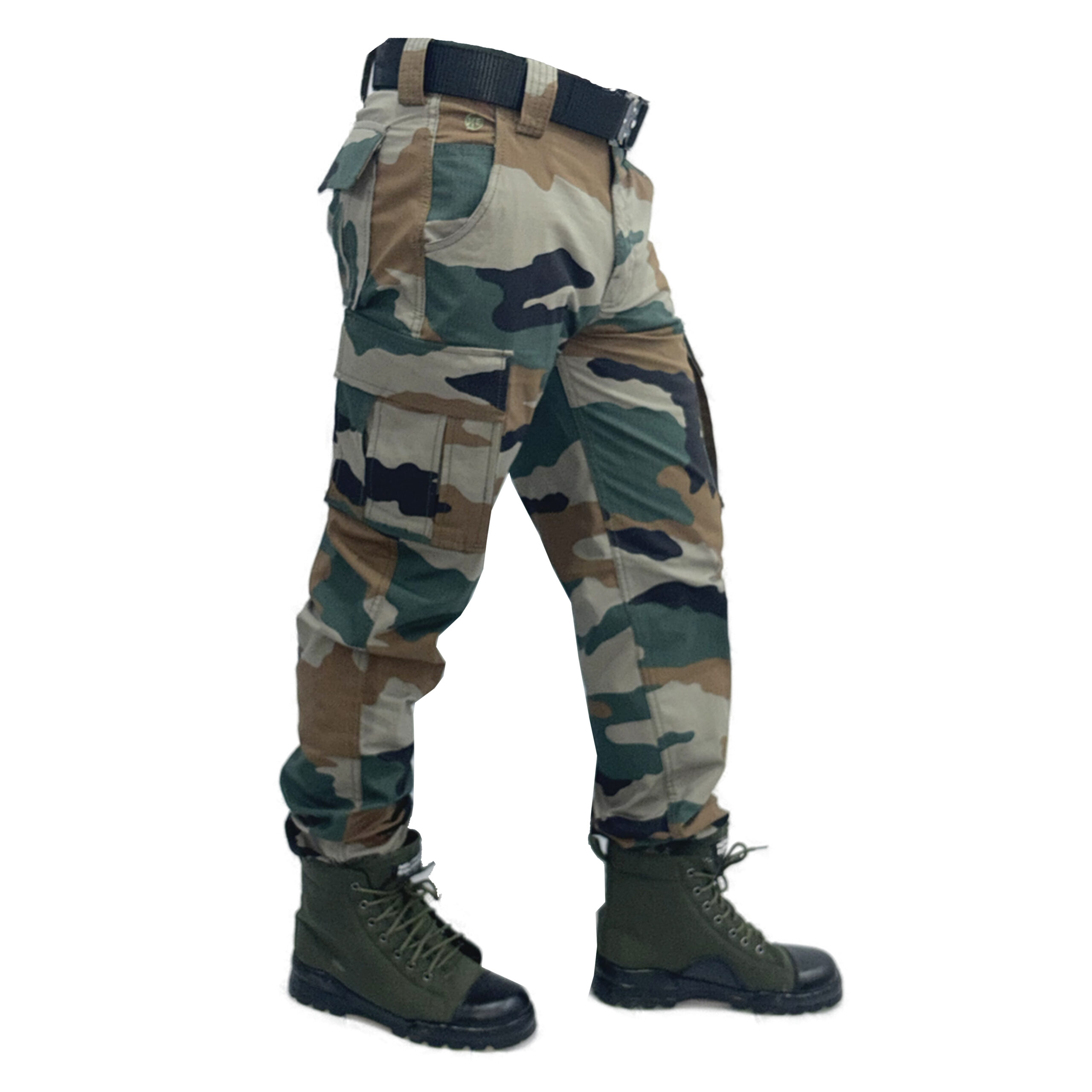 Trouser 6 Pocket Without Patch Elastic Bottom : Indian Army Camo Print