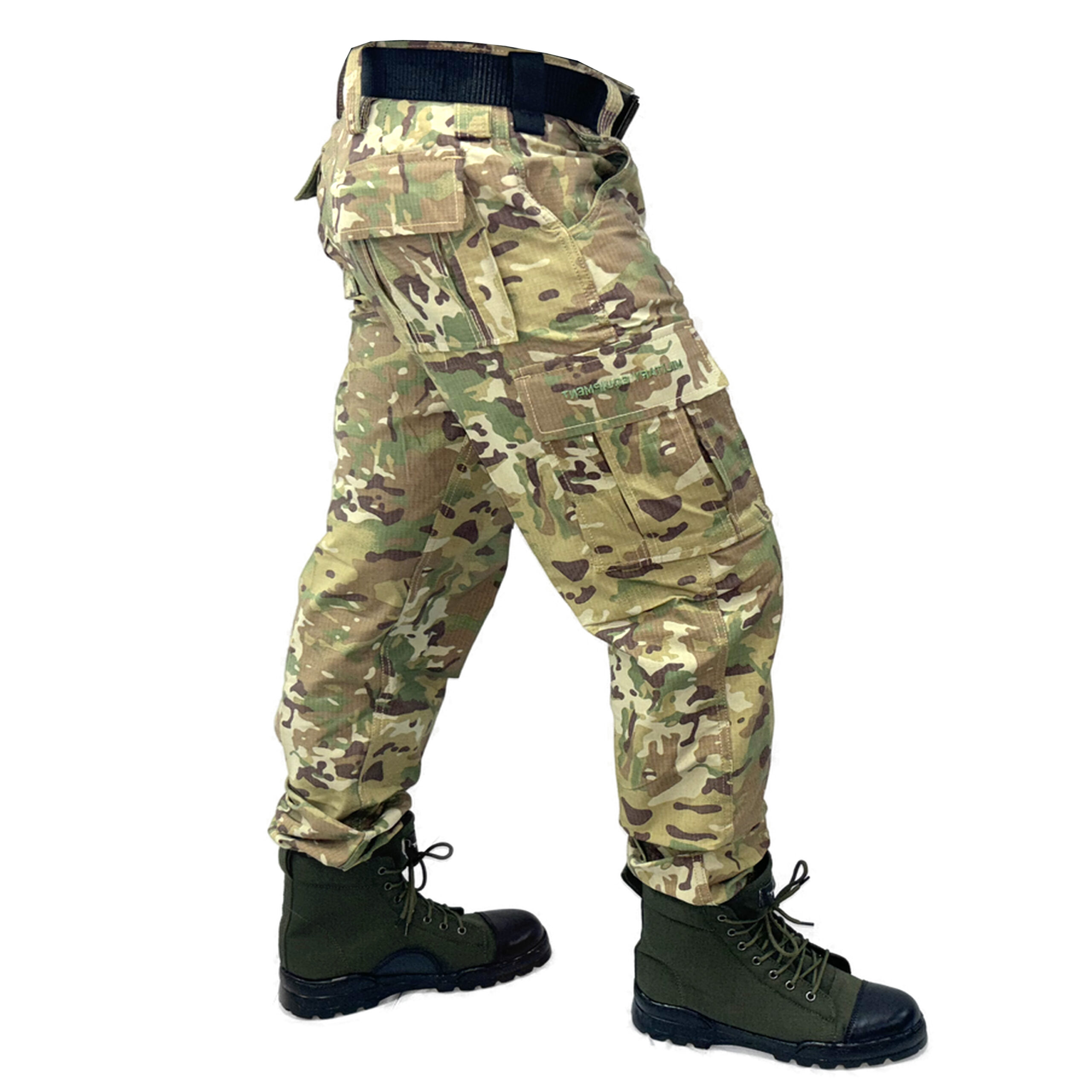Trouser 6 Pocket Without Patch Elastic Bottom : Multi Terrain Camo