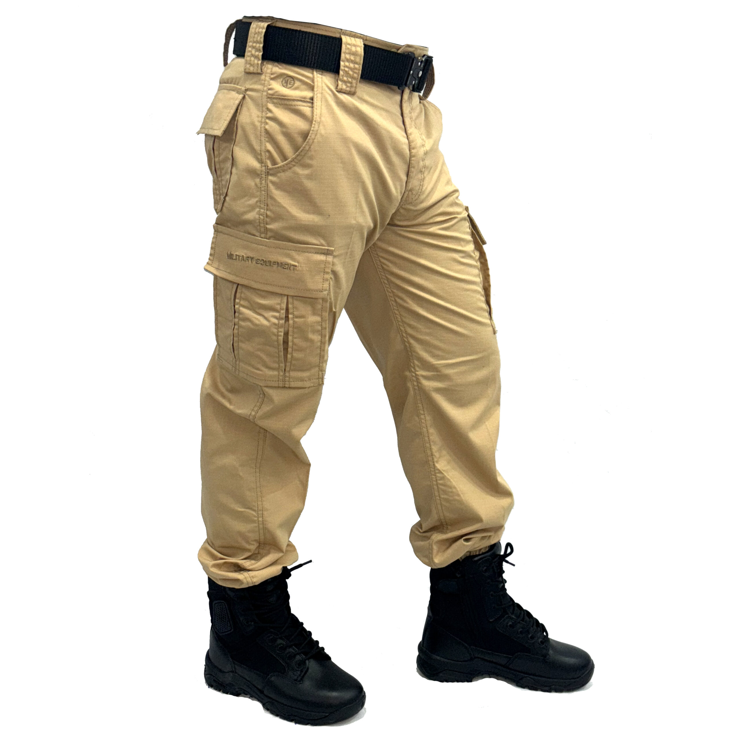 Trouser 6 Pocket Without Patch Elastic Bottom : TAN