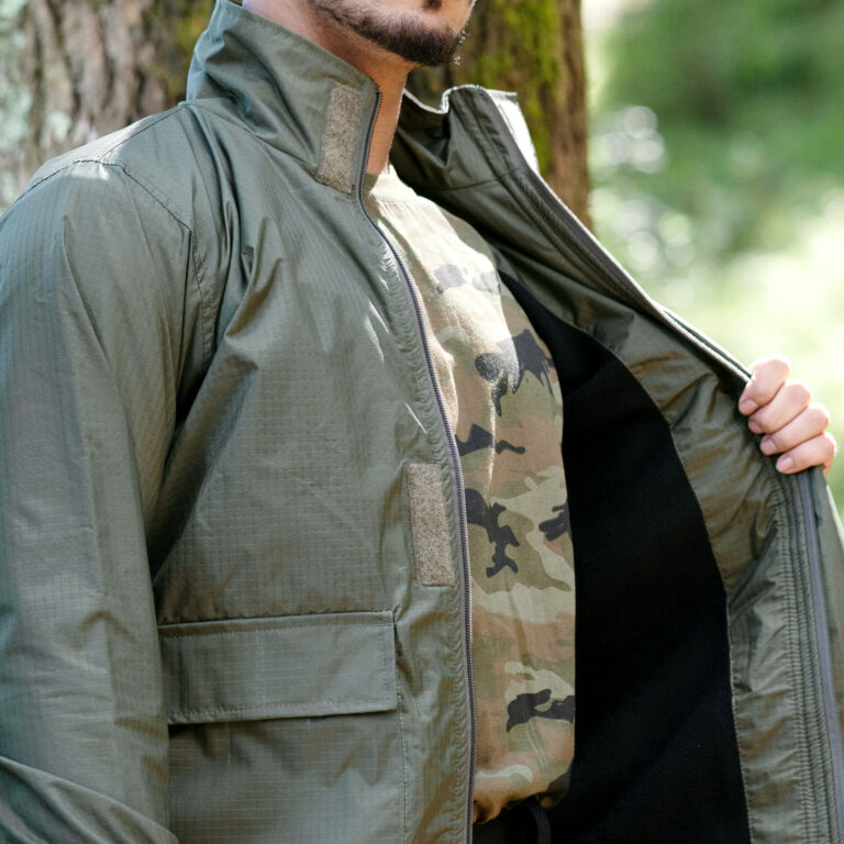 Wind Cheater Fleece Lining – Military Green