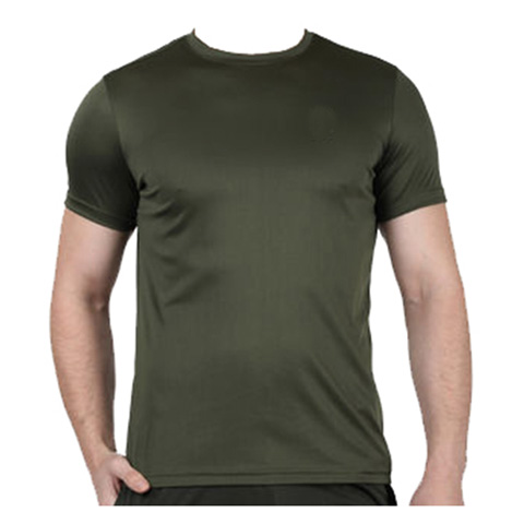 T-Shirt Round Neck Half Sleeves – Micro (Military Green/Black)